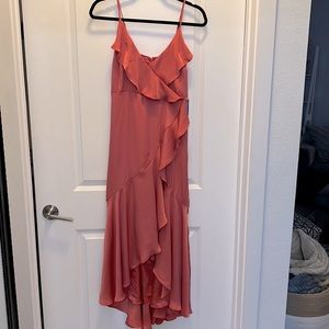 Express coral dress